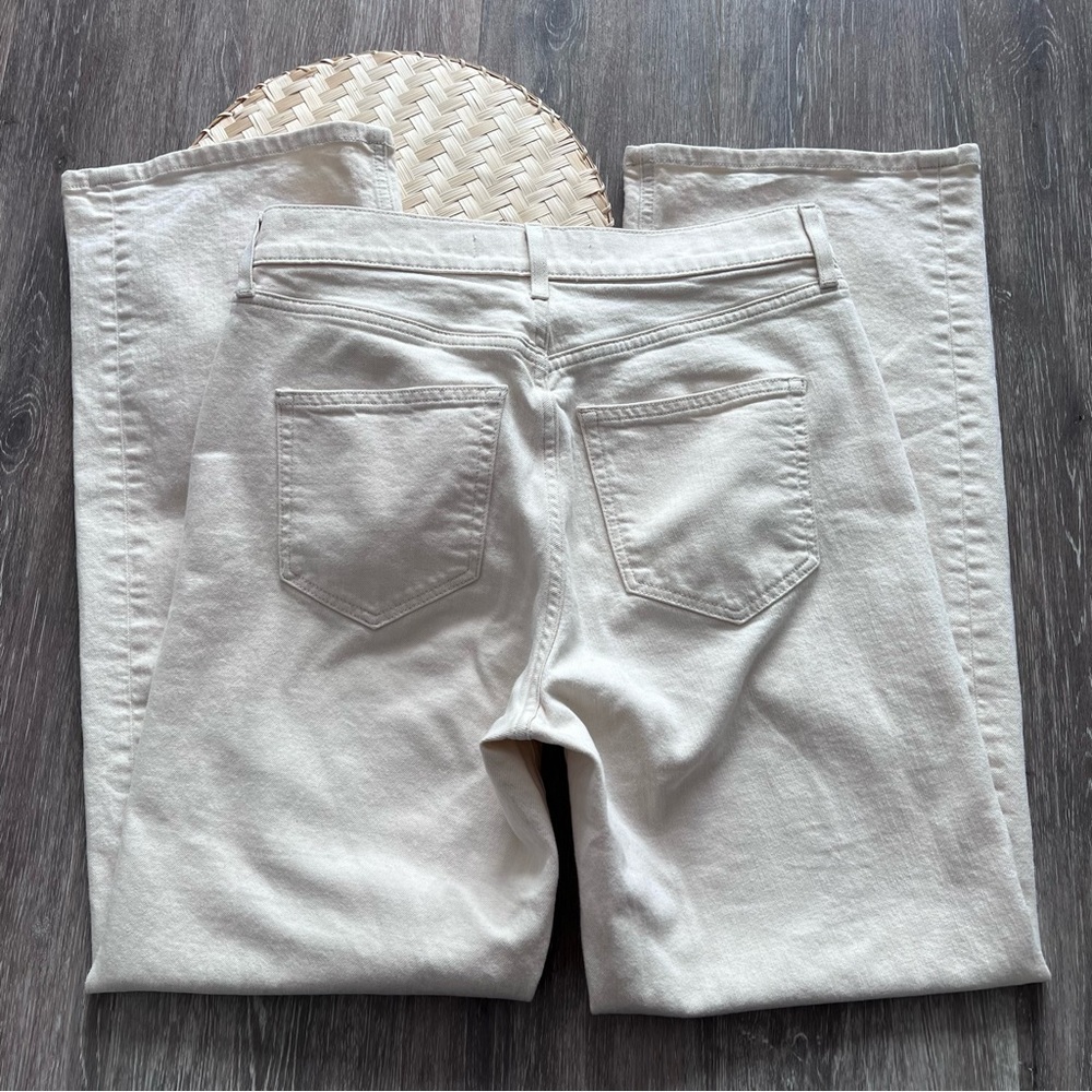 AYR Straight Leg Jeans in Cream - Picture 11 of 11